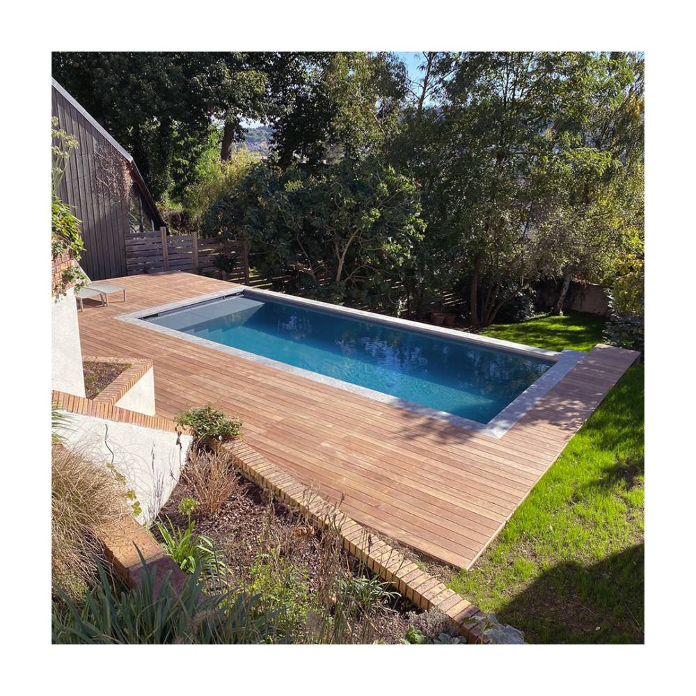 Bassin + terrasse ipé